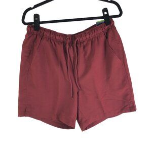 DSG Mens Rec Short Relaxed Fit 6" Inseam Water Repellent Red Mesh Lined S